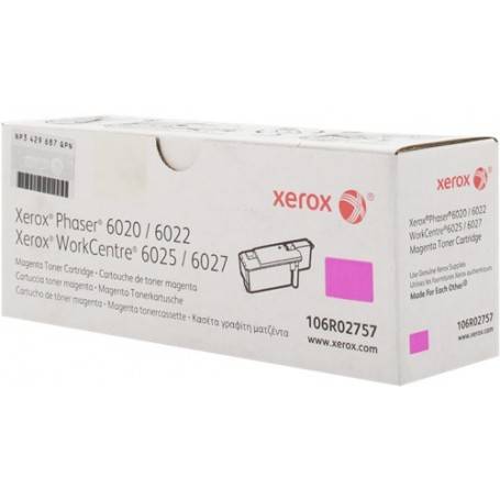 ORIGINAL Xerox toner magenta 106R02757  ~1000 Seiten standard