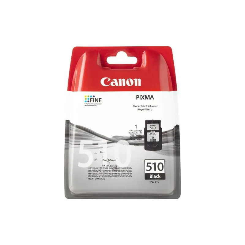 Cartuccia Canon PG-510 Originale 2970B001 Nero 9ml Cartuccia Canon PG-510 Originale 2970B001 Nero 9ml