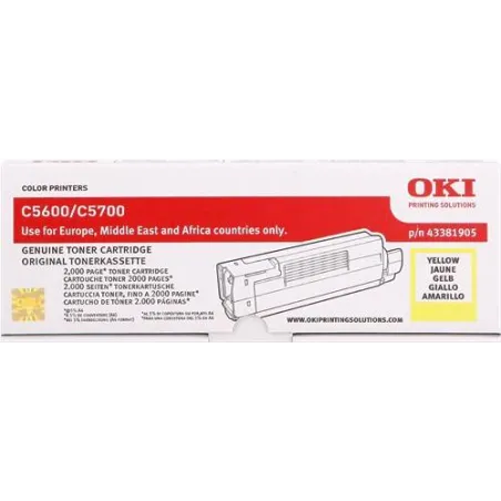 ORIGINAL OKI toner giallo 43381905  ~2000 Seiten