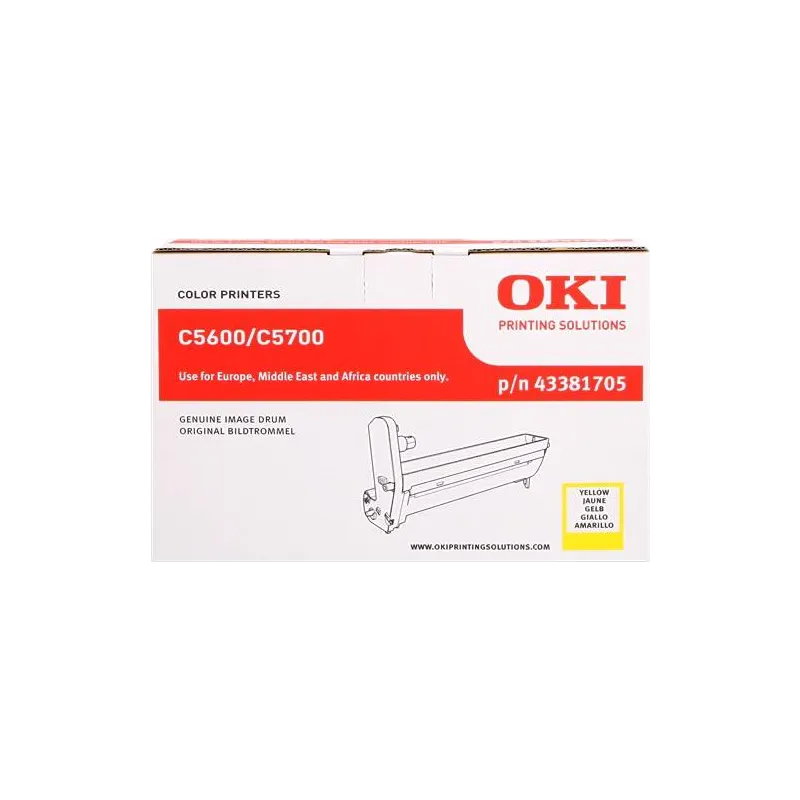 ORIGINAL OKI Tamburo giallo 43381705  ~20000 Seiten