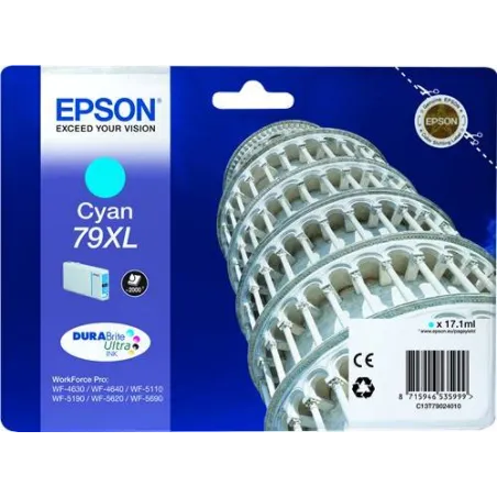 Cartuccia  Epson T7902 / C13T79024010 Ciano 2000 Pagine 17.1ml 79XL Originale