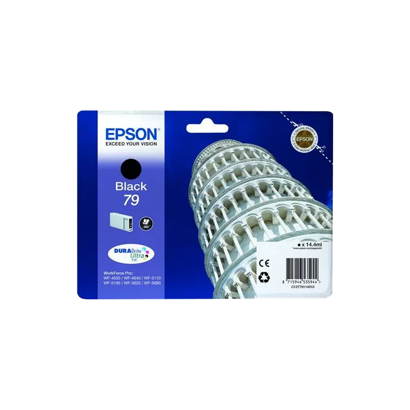 ORIGINAL Epson Cartuccia d'inchiostro nero C13T79114010 T7911 ~900 Seiten 14.4ml 79