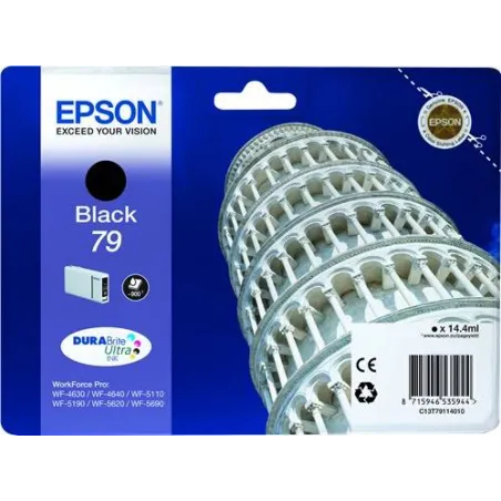 ORIGINAL Epson Cartuccia d'inchiostro nero C13T79114010 T7911 ~900 Seiten 14.4ml 79