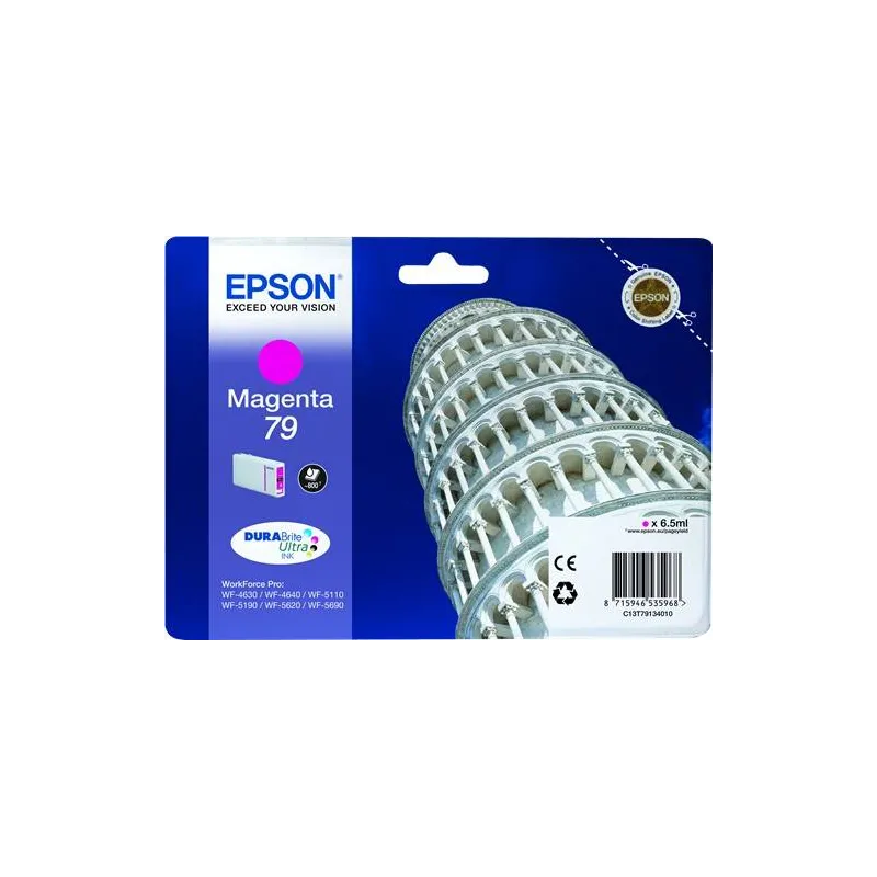 ORIGINAL Epson Cartuccia d'inchiostro magenta C13T79134010 T7913 ~800 Seiten 6.5ml 79