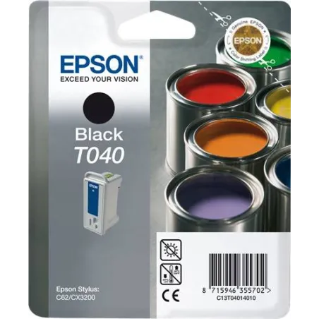 ORIGINAL Epson Cartuccia d'inchiostro nero C13T04014010 T040 ~420 Seiten 17ml