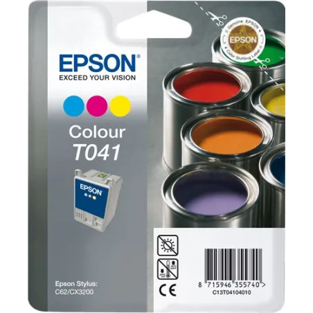 ORIGINAL Epson Cartuccia d'inchiostro colore C13T04104010 T041 ~300 Seiten 37ml