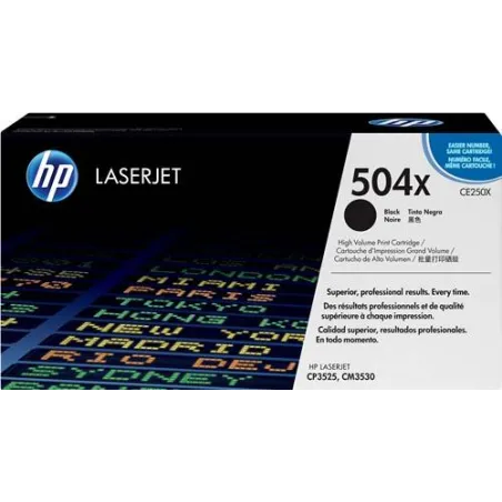 ORIGINAL HP toner nero CE250X 504X ~10500 Seiten