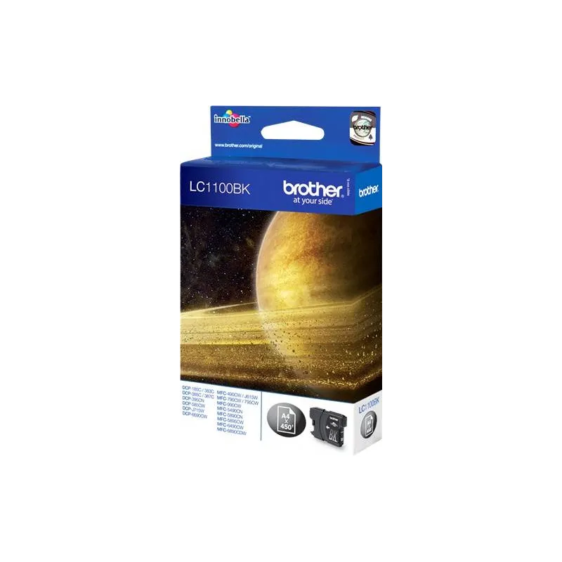 ORIGINAL Brother Cartuccia d'inchiostro nero LC1100bk LC-1100 ~450 Seiten