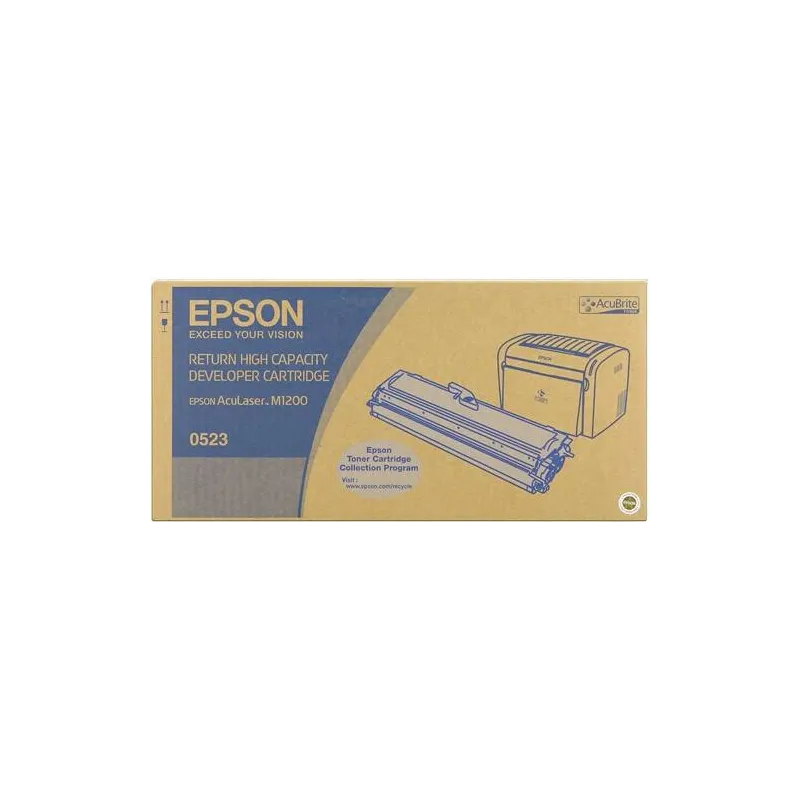 ORIGINAL Epson toner nero C13S050523 S050523 ~3200 Seiten incl. sviluppatore