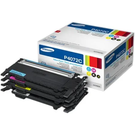 ORIGINAL Samsung Multipack colore CLT-P4072C rainbow kit: bk/c/m/y