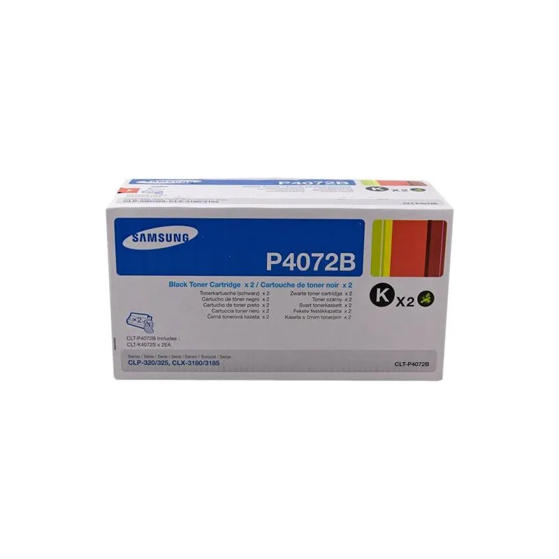 ORIGINAL Samsung  CLT-P4072B  Confezione doppia: 2x CLT-K4072S