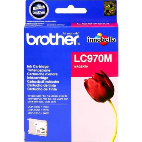 ORIGINAL Brother Cartuccia d'inchiostro magenta LC970m LC-970 ~300 Seiten
