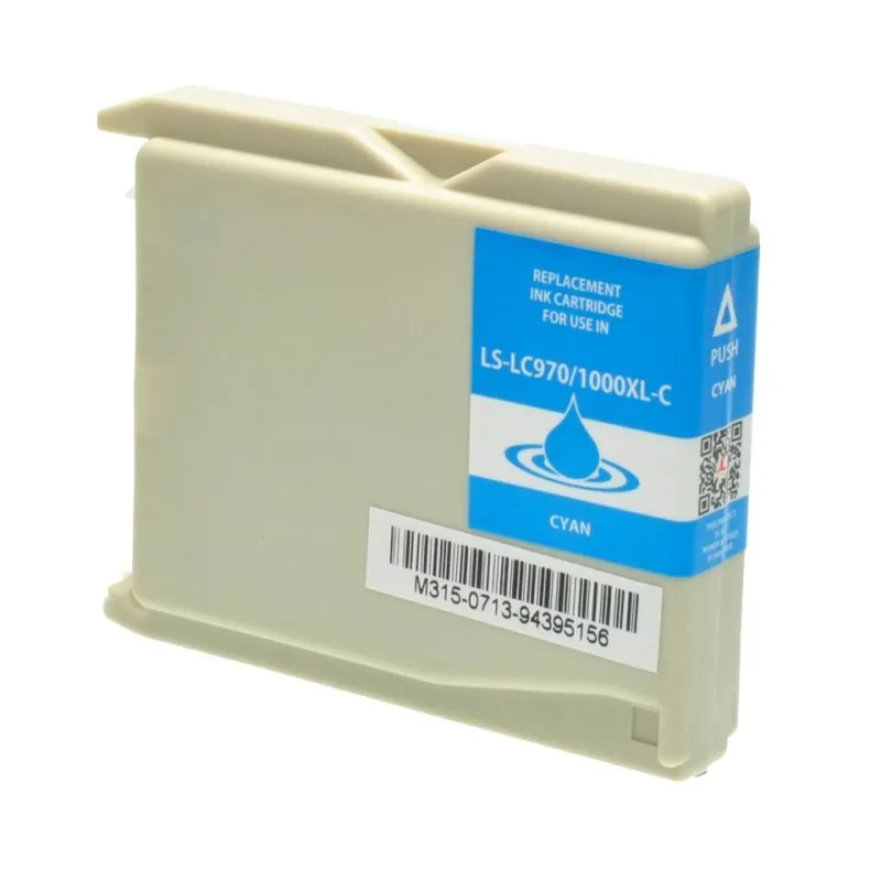 COMPATIBILE Brother Cartuccia d'inchiostro ciano LC970c LC-970 300 Pagine